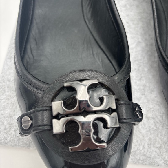 Tory Burch Black Loafers with Metallic Accent - Picture 6 of 6